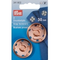 341802 Prym Пришивные кнопки латунь 30мм розовое золото (2шт)