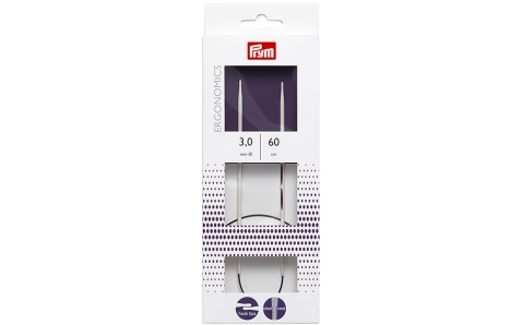 215602 Prym Спицы круговые Ergonomics 60см/3,0мм