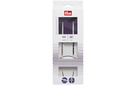 215604 Prym Спицы круговые Ergonomics 60см/4,0мм
