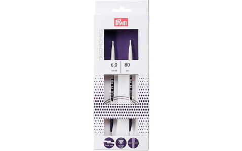 215808 Prym Спицы круговые Ergo 80 см / 6 мм