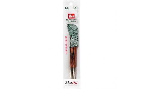 223329 Prym Спицы деревянные съемные 6,5 (для комбинации с леской 60-150см)